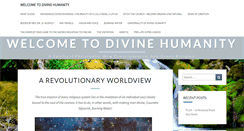 Desktop Screenshot of divinehumanity.com